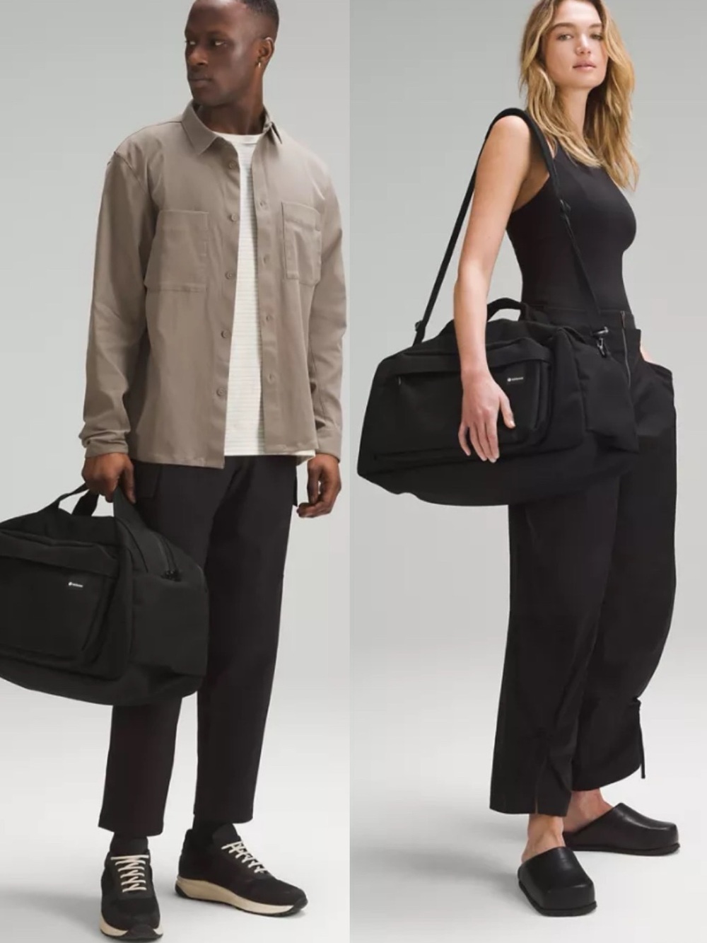 Lululemon Command‎ The Day Black Duffle Bag 40L Unisex Travel Laptop